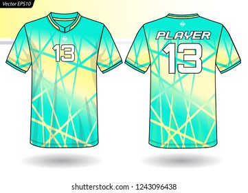 Sports Jersey template for team uniforms