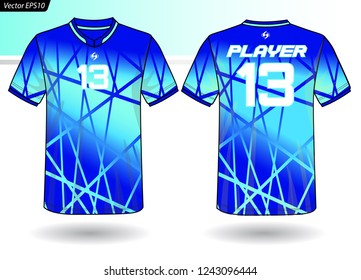 Sports Jersey template for team uniforms