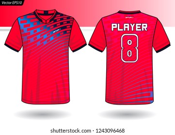 Sports Jersey template for team uniforms