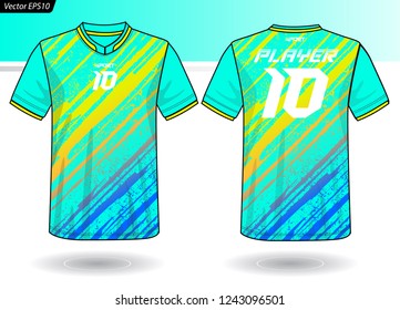 Sports Jersey template for team uniforms