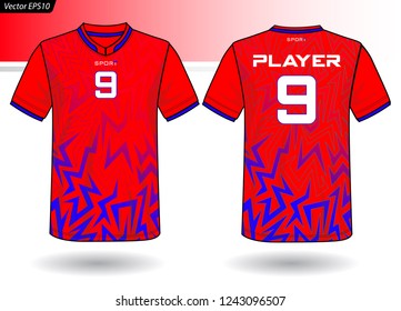 Sports Jersey template for team uniforms