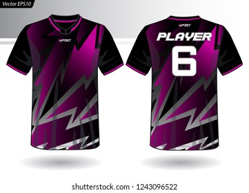 Sports Jersey template for team uniforms