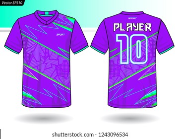 Sports Jersey template for team uniforms