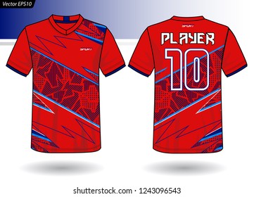 Sports Jersey template for team uniforms