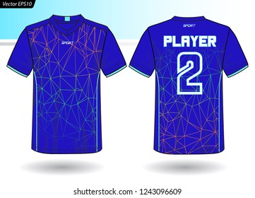 Sports Jersey template for team uniforms