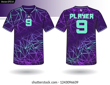 Sports Jersey template for team uniforms