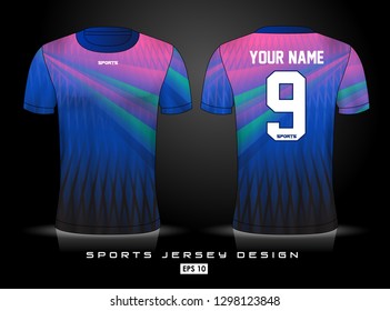 Sports Jersey template for team uniforms