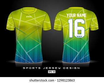 Sports Jersey template for team uniforms