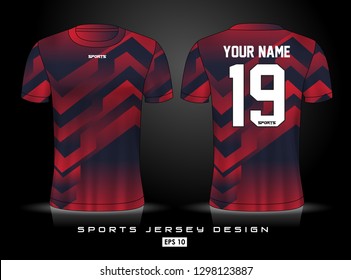 Sports Jersey template for team uniforms