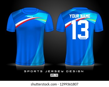 Sports Jersey template for team uniforms