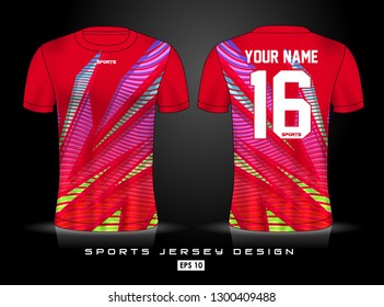 Sports Jersey template for team uniforms