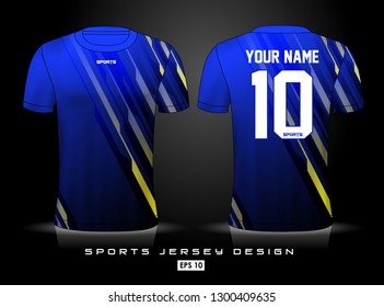 Sports Jersey template for team uniforms