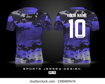 Sports Jersey template for team uniforms