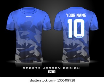 Sports Jersey template for team uniforms