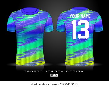 Sports Jersey template for team uniforms