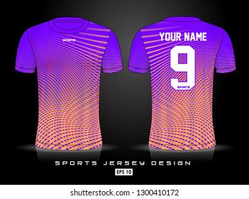 Sports Jersey template for team uniforms