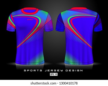 Sports Jersey template for team uniforms