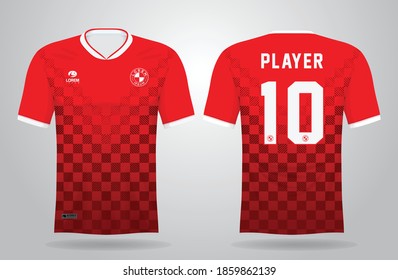 Sports jersey template for team uniforms and Soccer t shirt design