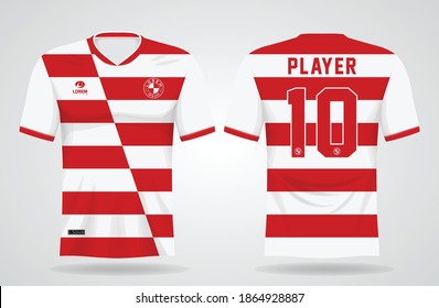 Sports jersey template for team uniforms and Soccer t shirt design
