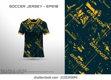Sports jersey and t-shirt template sports jersey design vector mockup. Sports design for football, racing, gaming jersey. Vector