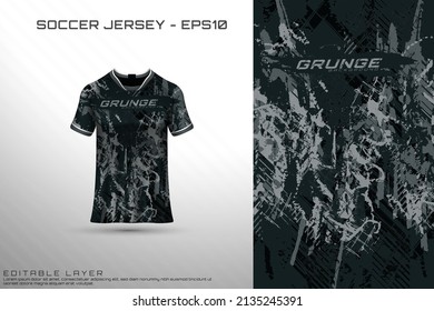 Sports jersey and t-shirt template sports jersey design vector mockup. Sports design for football, racing, gaming jersey. Vector