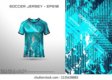 Sports jersey and t-shirt template sports jersey design vector mockup. Sports design for football, racing, gaming jersey. Vector