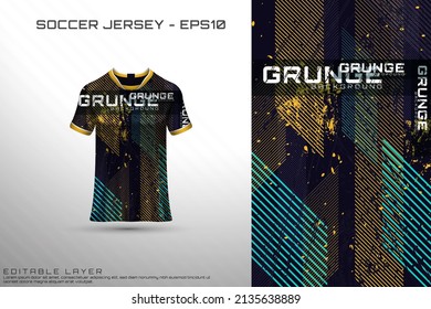 Sports Jersey And T-shirt Template Sports Jersey Design Vector Mockup. Sports Design For Football, Racing, Gaming Jersey. Vector