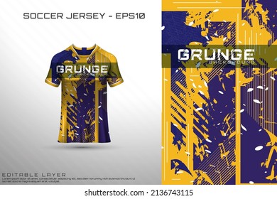 Sports jersey and t-shirt template sports jersey design vector mockup. Sports design for football, racing, gaming jersey. Vector
