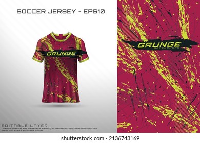 Sports jersey and t-shirt template sports jersey design vector mockup. Sports design for football, racing, gaming jersey. Vector