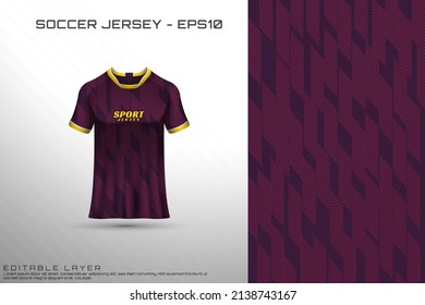 Sports jersey and t-shirt template sports jersey design vector mockup. Sports design for football, racing, gaming jersey. Vector