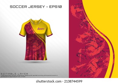 Sports jersey and t-shirt template sports jersey design vector mockup. Sports design for football, racing, gaming jersey. Vector