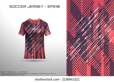 Sports jersey and t-shirt template sports jersey design vector mockup. Sports design for football, racing, gaming jersey. Vector