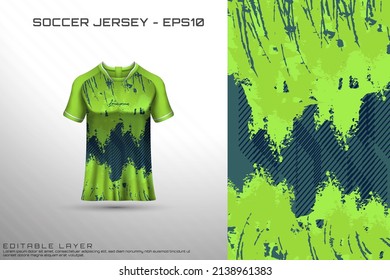 Sports jersey and t-shirt template sports jersey design vector mockup. Sports design for football, racing, gaming jersey. Vector