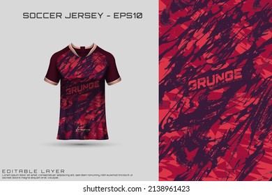 Sports jersey and t-shirt template sports jersey design vector mockup. Sports design for football, racing, gaming jersey. Vector