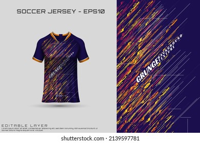 Sports jersey and t-shirt template sports jersey design vector mockup. Sports design for football, racing, gaming jersey. Vector