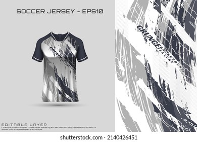 Sports jersey and t-shirt template sports jersey design vector mockup. Sports design for football, racing, gaming jersey. Vector