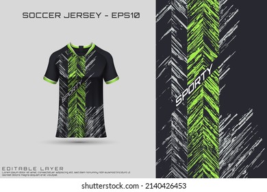 Sports jersey and t-shirt template sports jersey design vector mockup. Sports design for football, racing, gaming jersey. Vector