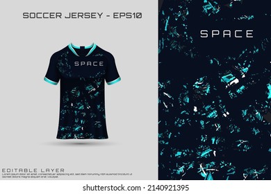 Sports jersey and t-shirt template sports jersey design vector mockup. Sports design for football, racing, gaming jersey. Vector