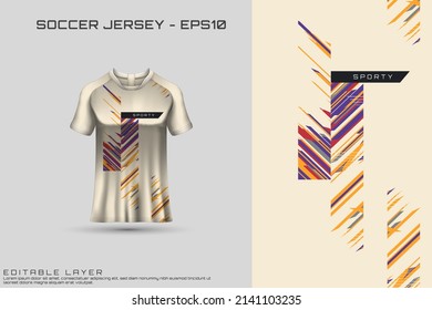 Sports jersey and t-shirt template sports jersey design vector mockup. Sports design for football, racing, gaming jersey. Vector