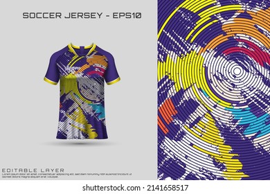 Sports jersey and t-shirt template sports jersey design vector mockup. Sports design for football, racing, gaming jersey. Vector