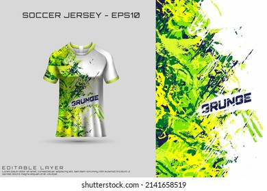 Sports jersey and t-shirt template sports jersey design vector mockup. Sports design for football, racing, gaming jersey. Vector