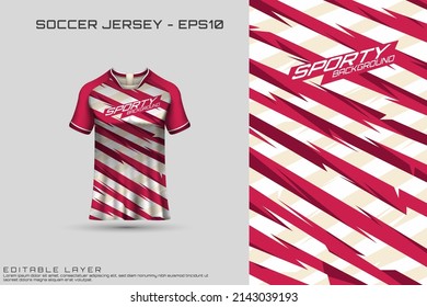 Sports jersey and t-shirt template sports jersey design vector mockup. Sports design for football, racing, gaming jersey. Vector