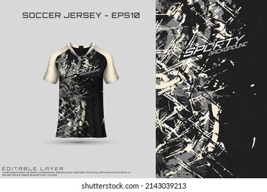 Sports jersey and t-shirt template sports jersey design vector mockup. Sports design for football, racing, gaming jersey. Vector