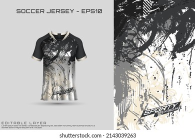 Sports jersey and t-shirt template sports jersey design vector mockup. Sports design for football, racing, gaming jersey. Vector