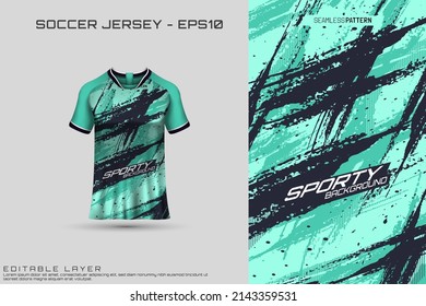 Sports jersey and t-shirt template sports jersey design vector mockup. Sports design for football, racing, gaming jersey. Vector