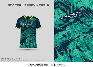 Sports jersey and t-shirt template sports jersey design vector mockup. Sports design for football, racing, gaming jersey. Vector