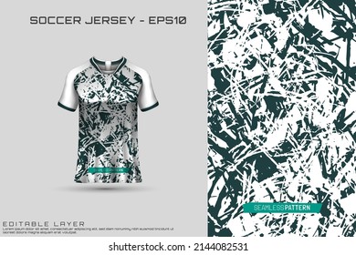 Sports jersey and t-shirt template sports jersey design vector mockup. Sports design for football, racing, gaming jersey. Vector