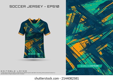Sports jersey and t-shirt template sports jersey design vector mockup. Sports design for football, racing, gaming jersey. Vector