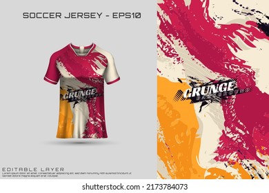 Sports jersey and t-shirt template sports jersey design. Sports design for football, racing, gaming jersey. Vector.