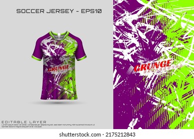 Sports Jersey And T-shirt Template Sports Jersey Design. Sports Design For Football, Racing, Gaming Jersey. Vector.